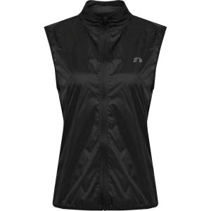 Kobieta wodoodporna kamizelka składana bez rękawów Newline. Czarne kamizelki Newline, bez wzorów, bez kołnierzyka, bez ramiączek, bez kaptura. Za 266,50 zł.