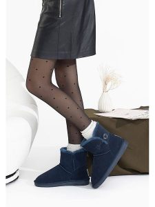 Gooce Skórzane botki zimowe "Crestone" w kolorze granatowym rozmiar: 38. Niebieskie botki Gooce, na zimę, bez wzorów, ze skóry, bez obcasa, bez zapięcia. Za 217,99 zł.