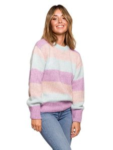 Be Wear Sweter ze wzorem rozmiar: S/M. Swetry oversize Be Wear, m, bez wzorów, z wełny, bez ramiączek. Za 188,45 zł.