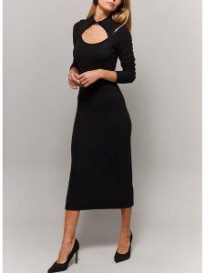 LA Angels Sukienka w kolorze czarnym rozmiar: L. Czarne sukienki LA Angels, l, bez wzorów, bez kołnierzyka, bez ramiączek, maxi. Za 165,99 zł.