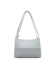 Calvin Klein Torebka Ck Mixmedia Convertible Bag_Mono K60K613170 Szary. Szare torebki klasyczne Calvin Klein, bez wzorów, ze skóry, bez dodatków. Za 199,99 zł.