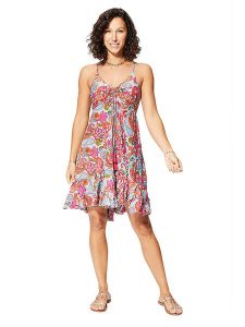 Ipanima Sukienka ze wzorem rozmiar: 38/40. Sukienki Ipanima, na co dzień, bez wzorów, bez kołnierzyka, bez ramiączek, mini, proste. Za 65,99 zł.