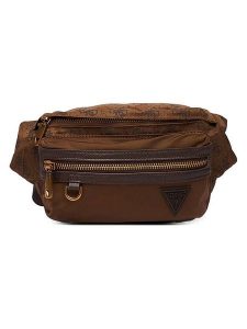 Guess Saszetka w kolorze jasnobrązowym - 37 x 15 x 7 cm rozmiar: onesize. Brązowe nerki i saszetki Guess, z aplikacjami, z materiału. Za 249,95 zł.