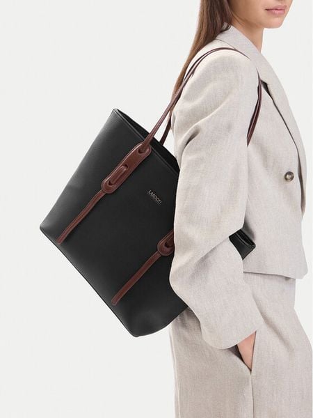Lasocki Torebka CEO-LSK-X-002-10 Czarny. Czarne shopper bag Lasocki, bez wzorów, ze skóry, bez dodatków. Za 219,99 zł.