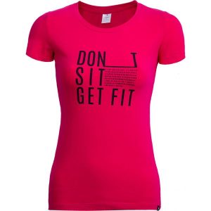 T-shirt damski TSD607 - ciemny róż - Outhorn. T-shirty marki Outhorn. W wyprzedaży za 29,99 zł.