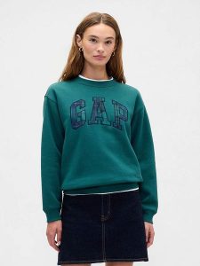 GAP Bluza w kolorze morskim rozmiar: XL. Niebieskie bluzy GAP, xl, bez wzorów, bez kaptura. Za 91,99 zł.