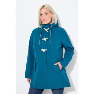 Damskie Kurtka softshell HYPRAR hydrofobowa podszewka z polaru kaptur. Niebieskie kurtki Ulla Popken, plus size, bez wzorów, z elastanu, bez kaptura. Za 480,99 zł.