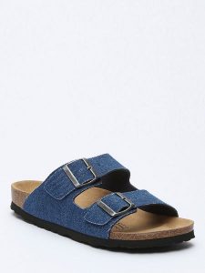 BACKSUN Klapki "Bali" w kolorze granatowym rozmiar: 39. Niebieskie klapki Backsun, bez wzorów, z otwartym noskiem, bez obcasa. Za 130,99 zł.