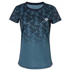 Koszulka T-Shirt tenisowa damska Tecnifibre X-Loop Tee. Niebieskie koszulki sportowe TECNIFIBRE, bez wzorów, bez ramiączek, tenisowe. Za 189,99 zł.