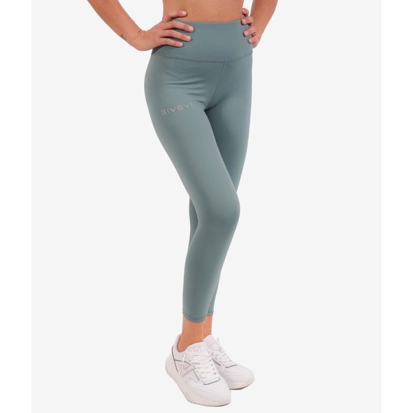 Damskie legginsy Givova Basic. Zielone legginsy Givova, bez wzorów. Za 200,99 zł.
