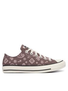 Converse Trampki Chuck Taylor All Star Paisley Pop A19186C Brązowy. Brązowe trampki Converse, bez wzorów, z materiału, bez zapięcia. Za 349,99 zł.