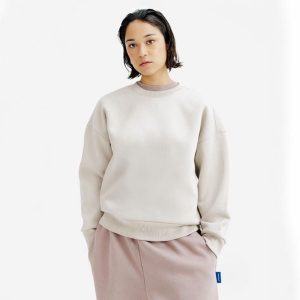 Bluza okrągły dekolt damska Elementals. Brązowe bluzy DECATHLON, s, bez wzorów, z bawełny, bez kaptura. Za 149,99 zł.