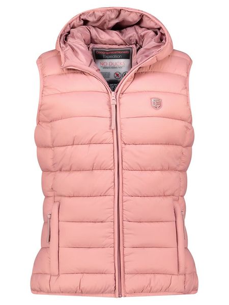 Geographical Norway Kamizelka pikowana "Vatikotal" w kolorze jasnoróżowym rozmiar: S. Różowe kamizelki Geographical Norway, s, bez wzorów, bez kołnierzyka, bez ramiączek, bez kaptura. Za 122,09 zł.
