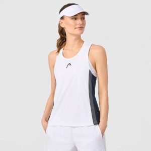 CLUB 25 TECH Tank Top Women. Niebieskie topy Head, s, bez wzorów, z meshu, sportowe, bez kołnierzyka, bez ramiączek. Za 135,00 zł.