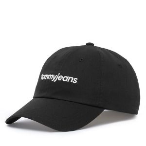 Czapka z daszkiem Tommy Hilfiger. Czarne czapki TOMMY HILFIGER, bez wzorów. Za 129,99 zł.