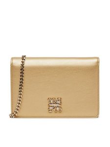Nine West Torebka RZ-01 NW Złoty. Żółte listonoszki Nine West, bez wzorów, z materiału, bez dodatków. Za 169,99 zł.