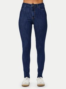Pieces Jeansy Dea 17151022 Granatowy Skinny Fit. Niebieskie jeansy Pieces, bez wzorów, z bawełny. Za 79,99 zł.