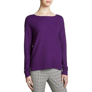 Sweter w kolorze fioletowym. Swetry oversize marki Oui. W wyprzedaży za 120,95 zł.