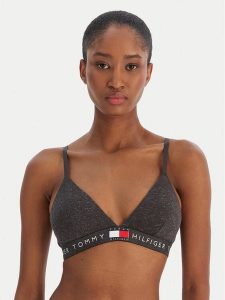 Tommy Hilfiger Biustonosz braletka UW0UW06224 Szary. Szare biustonosze TOMMY HILFIGER, bez wzorów, z bawełny. Za 149,99 zł.