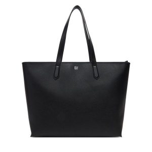 Torebka HUGO. Czarne shopper bag Hugo, bez wzorów, bez dodatków. Za 559,99 zł.