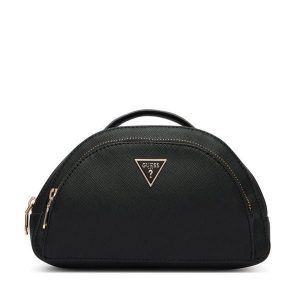 Kosmetyczka Guess. Czarne kosmetyczki Guess, z aplikacjami. Za 194,99 zł.