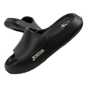 Klapki lekkie sportowe na basen na plaże damskie Joma S. After Lady 2501. Czarne klapki JOMA, bez wzorów, z syntetyku, bez obcasa. Za 79,00 zł.