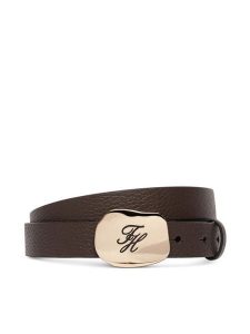 Tommy Hilfiger Pasek Th Plaque 2.5 Pebble AW0AW19152 Brązowy. Brązowe paski TOMMY HILFIGER, bez wzorów. Za 289,99 zł.