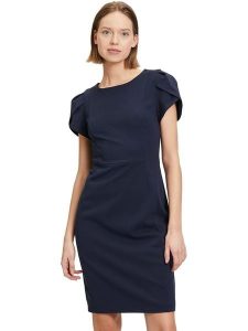 Vera Mont Sukienka w kolorze granatowym rozmiar: 44. Niebieskie sukienki Vera Mont, bez wzorów, bez kołnierzyka, bez ramiączek, midi. Za 322,95 zł.