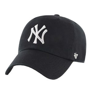Czapka z daszkiem 47 Brand MLB New York Yankees CLEAN UP. Niebieskie czapki 47 Brand, bez wzorów. Za 89,99 zł.