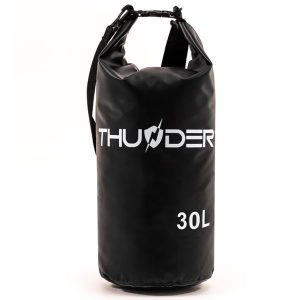 Worek wodoodporny, wodoszczelny, torba na kajak, plecak turystyczny SUP 30L. Czarne plecaki THUNDER. Za 50,00 zł.