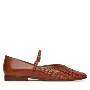 Baleriny Lasocki. Brązowe balerinki Lasocki, bez wzorów, bez obcasa, bez zapięcia. Za 209,99 zł.