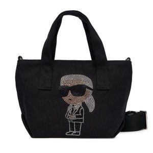 Torebka KARL LAGERFELD. Czarne torebki klasyczne KARL LAGERFELD, bez wzorów, bez dodatków. Za 299,99 zł.