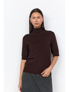 Soyaconcept Golf "Dollie" w kolorze ciemnobrązowym rozmiar: M. Brązowe golfy Soyaconcept, bez wzorów. Za 169,95 zł.