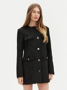 Guess Płaszcz przejściowy W5RL20 WGVS2 Czarny Regular Fit. Czarne płaszcze Guess, xs, z aplikacjami, z syntetyku, bez kaptura. Za 379,99 zł.
