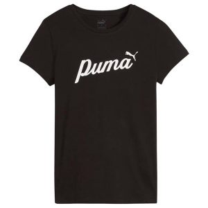 T-shirt Damski ESS+Script. Czarne t-shirty Puma, s, bez wzorów, bez kołnierzyka, bez ramiączek. Za 138,99 zł.