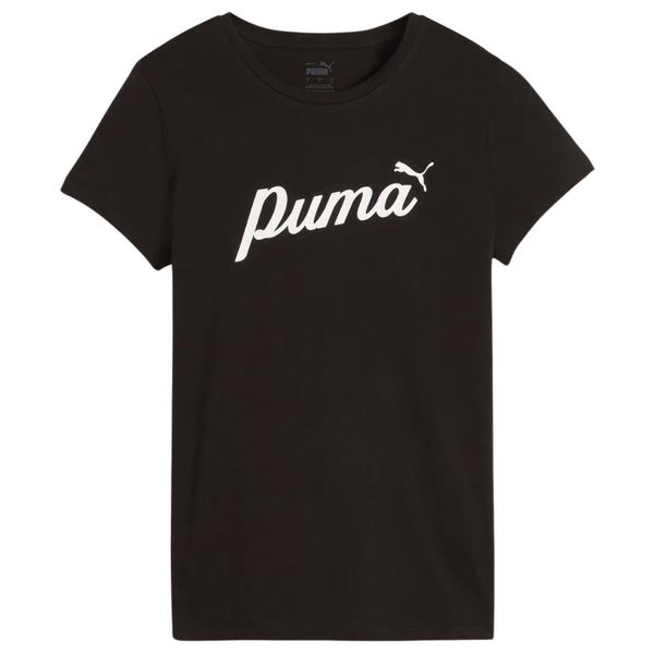 T-shirt Damski ESS+Script. Czarne t-shirty Puma, s, bez wzorów, bez kołnierzyka, bez ramiączek. Za 138,99 zł.
