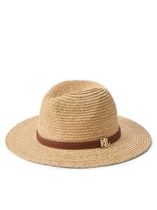 LAUREN RALPH LAUREN Kapelusz 454P14391001 Beżowy. Brązowe kapelusze Lauren Ralph Lauren, bez wzorów. Za 599,99 zł.