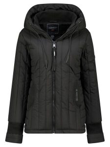 Geographical Norway Kurtka pikowana "Bitia" w kolorze czarnym rozmiar: M. Czarne kurtki Geographical Norway, m, bez wzorów, bez kaptura. Za 239,29 zł.