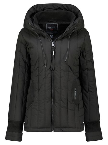 Geographical Norway Kurtka pikowana "Bitia" w kolorze czarnym rozmiar: M. Czarne kurtki Geographical Norway, m, bez wzorów, bez kaptura. Za 217,53 zł.