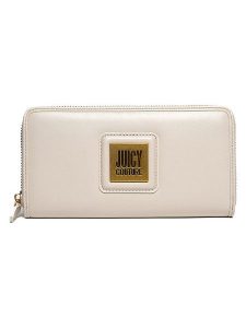 Juicy Couture Portfel w kolorze kremowym - 19 x 10 x 2 cm rozmiar: onesize. Brązowe portfele Juicy Couture, bez wzorów, z materiału. Za 121,99 zł.