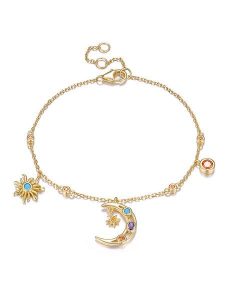 Les Favorites Pozłacana bransoletka z cyrkoniami rozmiar: onesize. Żółte bransoletki Les Favorites, z cyrkonią, pozłacane. Za 184,46 zł.