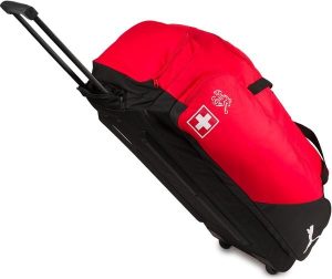 Torba podróżna turystyczna sportowa na kółkach PUMA SWISS LIGA 075583-01. Czarne torby podróżne i sportowe Puma, bez wzorów, z materiału, duże. Za 199,00 zł.