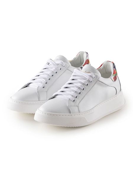 Anna Morellini Skórzane sneakersy "Ottora" w kolorze białym rozmiar: 41. Białe trampki Anna Morellini, bez wzorów, bez zapięcia. Za 271,67 zł.