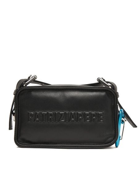 Patrizia Pepe Torebka 2B0153/L113-K103 Czarny. Czarne torebki klasyczne Patrizia Pepe, bez wzorów, ze skóry, bez dodatków. Za 699,99 zł.