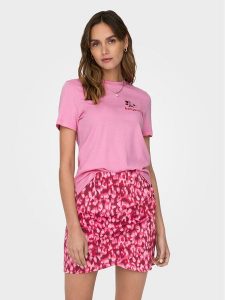 ONLY T-Shirt Kita 15316574 Fioletowy Regular Fit. Fioletowe t-shirty ONLY, s, bez wzorów, z bawełny, bez kołnierzyka, bez ramiączek. Za 49,99 zł.