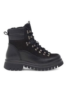 Lasocki Trapery WI23-TX76-16 Czarny. Czarne buty zimowe Lasocki, ze skóry, bez obcasa, bez zapięcia. Za 279,99 zł.