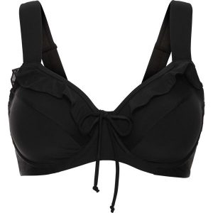 Biustonosz bikini minimizer. Czarne bikini bonprix, bez wzorów. Za 99,99 zł.