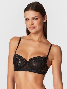 Pinko Biustonosz z fiszbiną Regan AI 22-23 BLK01 1G18DA Y7ES Czarny. Czarne biustonosze Pinko, bez wzorów, z syntetyku. Za 279,99 zł.