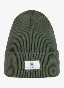 Czapka zimowa Buff Drisk - silversage. Zielone czapki Buff, bez wzorów, z bawełny. Za 139,99 zł.