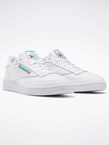 Reebok Skórzane sneakersy "Club C 85" w kolorze białym rozmiar: 36,5. Białe trampki Reebok, bez wzorów, bez zapięcia. Za 232,78 zł.